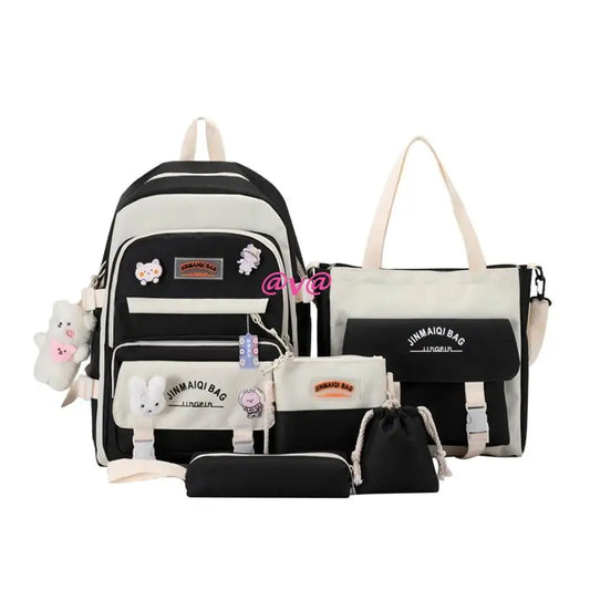 Girls School Bag Set Bookbag Pencil Case Daypack