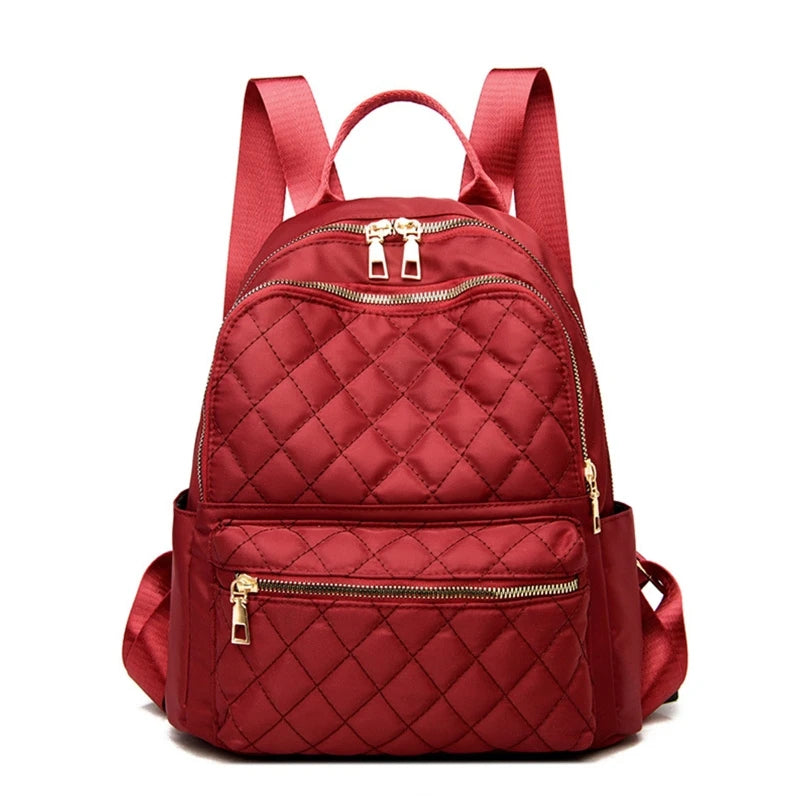 Women's Nylon Travel Backpack Shoulder Bag Small Casual Daypack