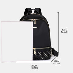 Women's School Bag Travel Daypack Bookbag Multiple Pockets