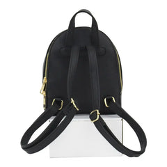 PU Leather Mini Backpack Flowers Decorated Soft Touch Casual Mochila