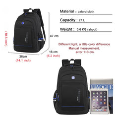 Men's Large-capacity Commuter Laptop Backpack 15.6 Inch Student Schoolbag