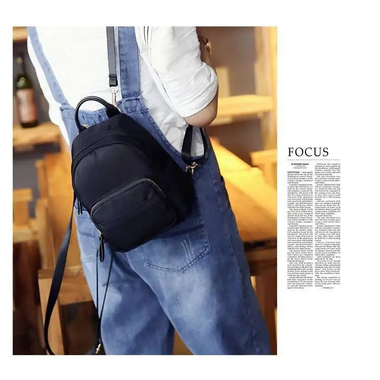 Mini Camo School Bag Style Backpack All-match Female Nylon Waterproof