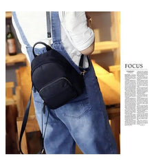 Mini Camo School Bag Style Backpack All-match Female Nylon Waterproof