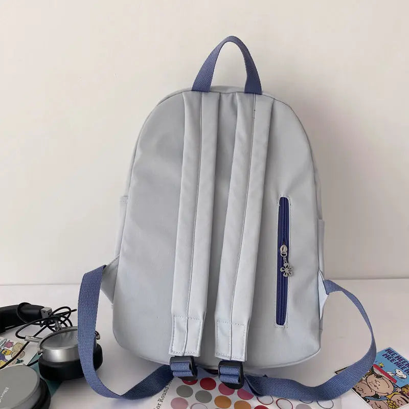 Waterproof Canvas Backpack Big Capacity School Book Bag