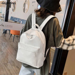 Women's PU Leather Backpack Large Capacity Multi-function Bag