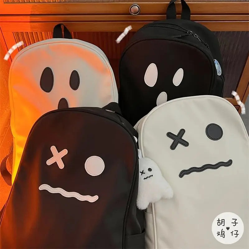 Women's Dark Academia Harajuku Backpack Hip Hop Patchwork Portable Travel Bag