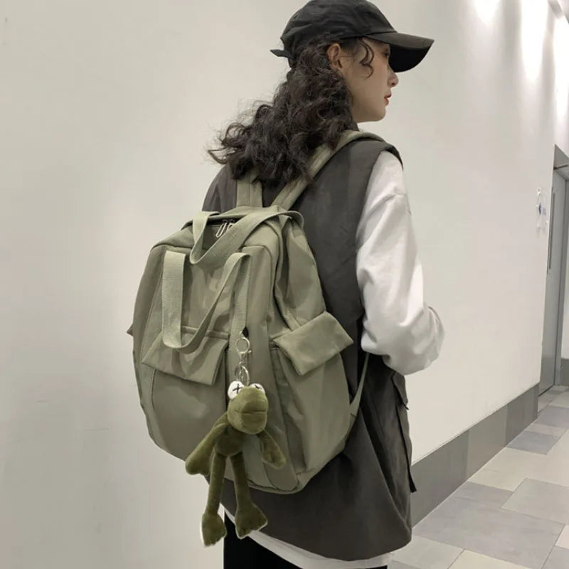Harajuku Multifunction Travel Backpack Retro Waterproof Bag
