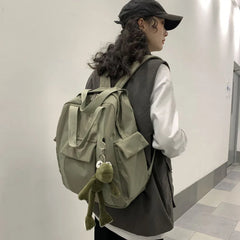 Harajuku Multifunction Travel Backpack Retro Waterproof Bag