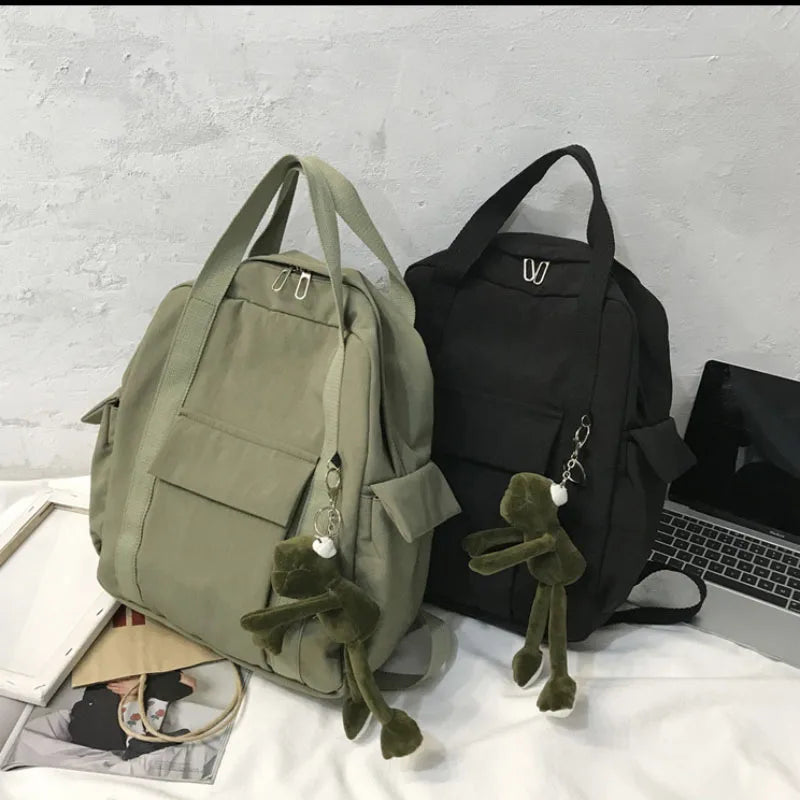 Harajuku Multifunction Travel Backpack Retro Waterproof Bag