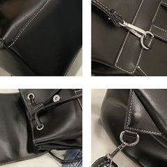 Backpack Women PU Waterproof Streetwear Casual Style Girls Female