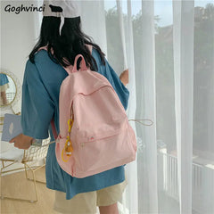Women's Waterproof Nylon Backpack Large Capacity School Book Bag