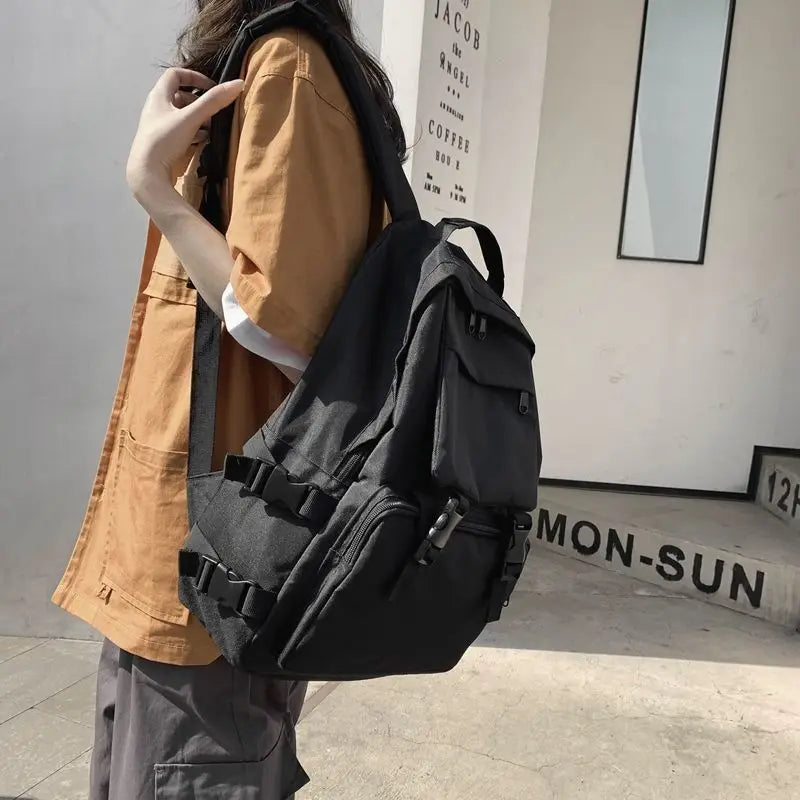 Harajuku Style Large Capacity Backpack for Women and Students