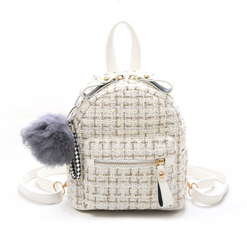 Teen Girl Backpack Lady Shoulder Bag Nylon School Bag
