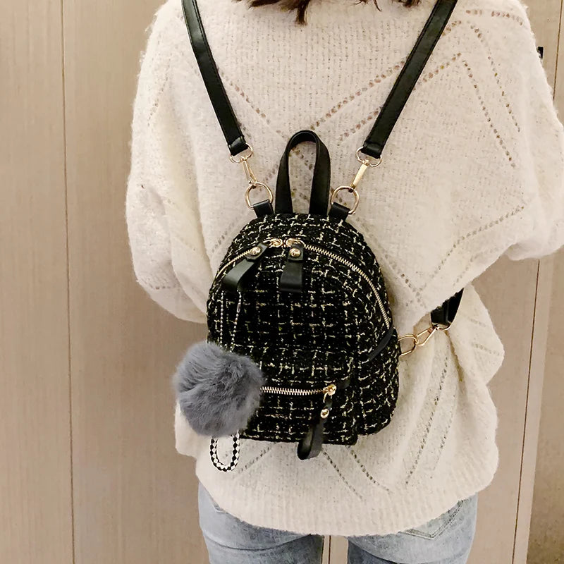 Teen Girl Backpack Lady Shoulder Bag Nylon School Bag