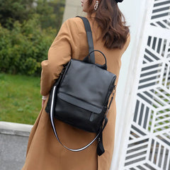 Waterproof Leather Backpack for Women Girls