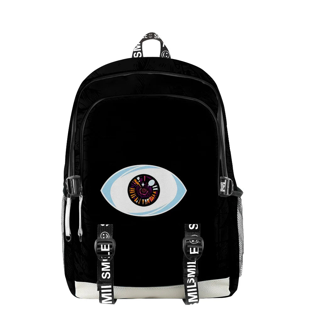Bad Bunny Kids Anime Backpack Waterproof Oxford School Bag