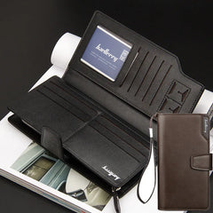 Baellery Men Wallets Casual Clutch Bag Long Wallet Handbag