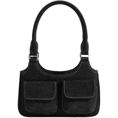 Denim Cloth Underarm Bag Women's Shoulder Bag