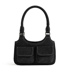 Denim Cloth Underarm Bag Women's Shoulder Bag