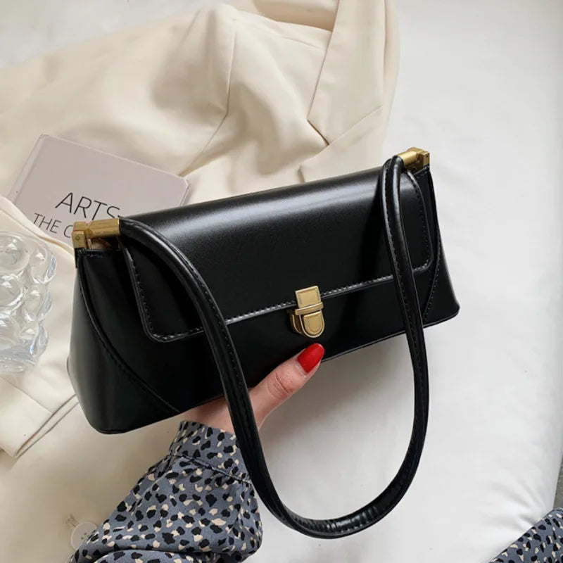 Spring Shoulder Bag Solid All-match Flap for Women
