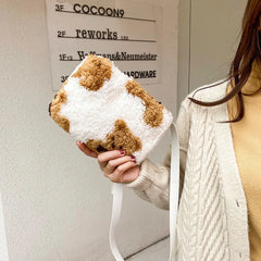 Shirley Rose Plush Bear Bag One Shoulder Messenger Casual Female Bag