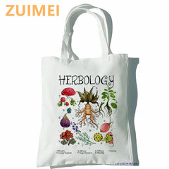 Herbology Plants Funny Cartoon Canvas Tote Bag
