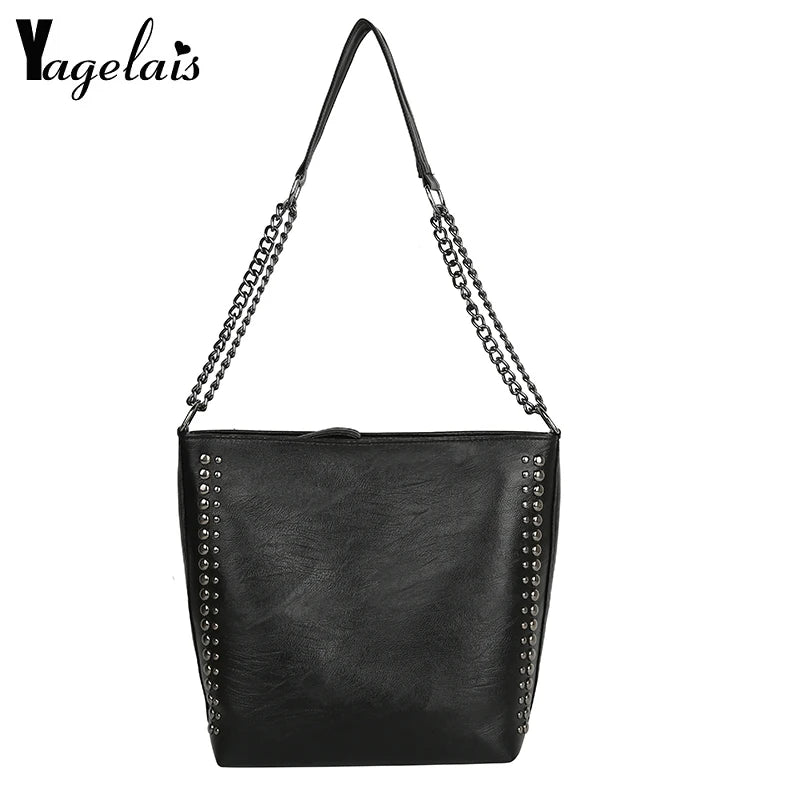 Chain Handbag Ladies Casual Handbag Shoulder Bucket Shop Package