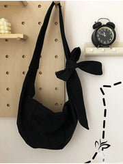Canvas Bag Student Literature Retro Dumpling Bag One Shoulder Messenger Bag