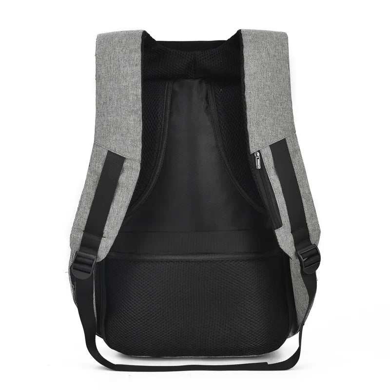 Large Capacity Men Laptop Travel Backpack USB Charge College Student