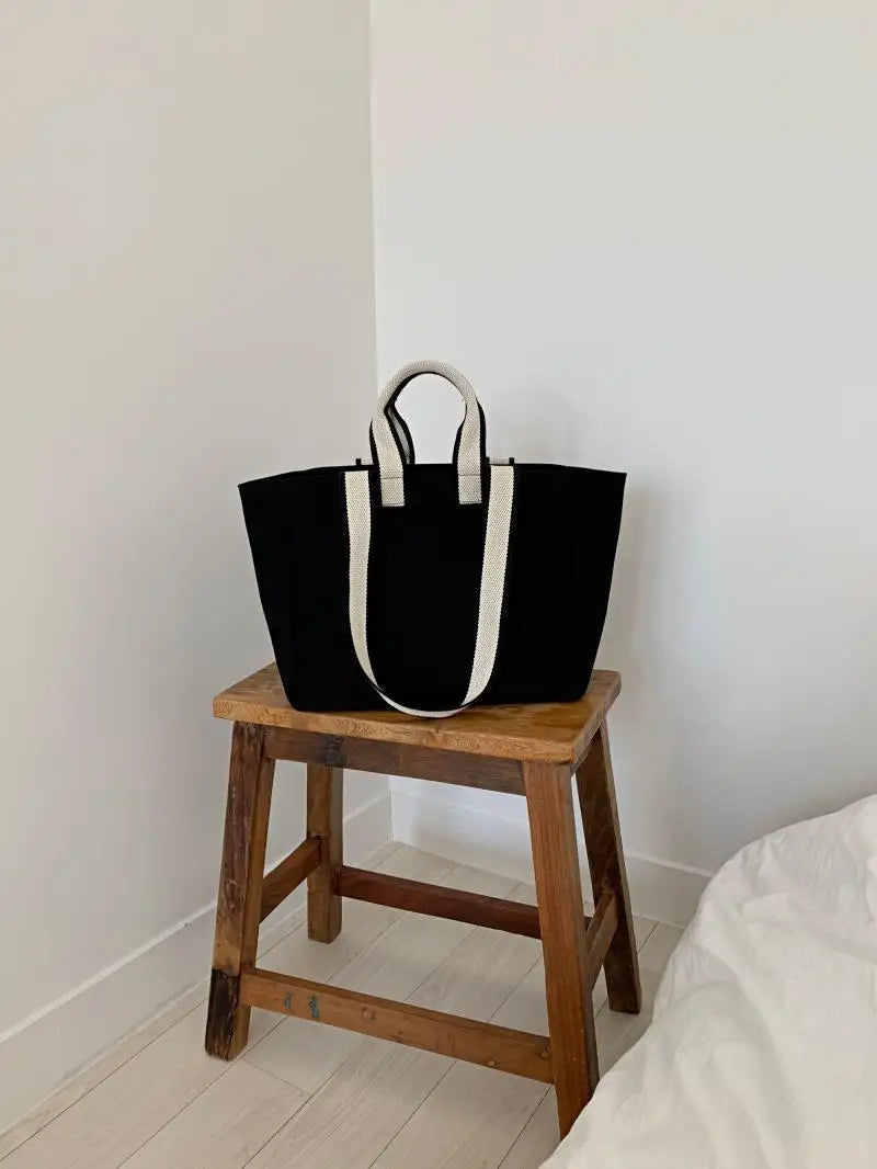 Koren Tote Bag Canvas Casual Shoulder Handbag