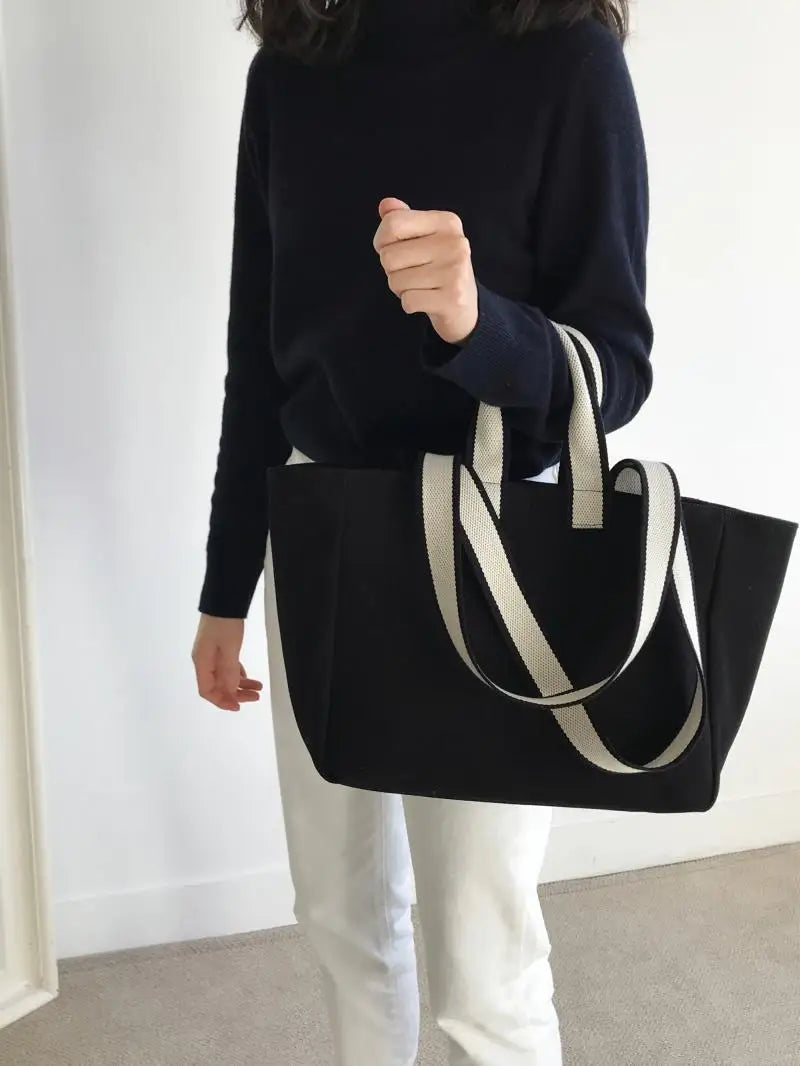 Koren Tote Bag Canvas Casual Shoulder Handbag