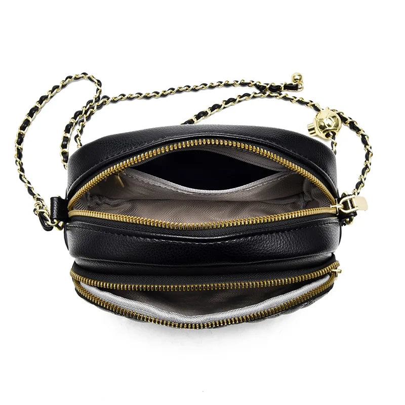 Mini Round Bag Chain Small Shoulder Crossbody Bag Women