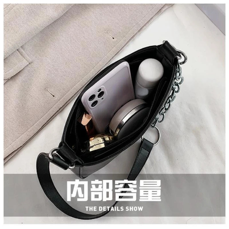 Square Shoulder Messenger Bag Women Underarm European Street Style