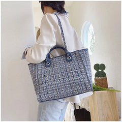 Wool Handbag Casual Big Capacity Shoulder Bag