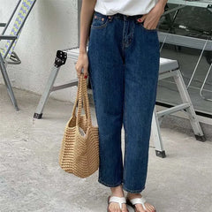 Vintage Knitted Yarn Drawstring Canvas Shoulder Bag