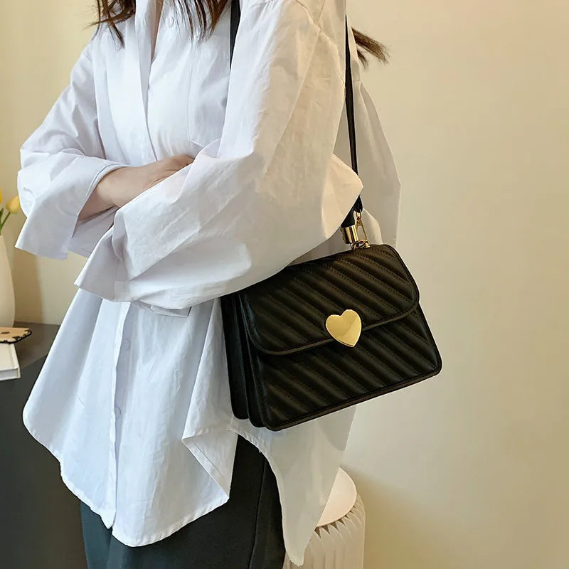 Pleated Hand-held Shoulder Bag Women's Bag