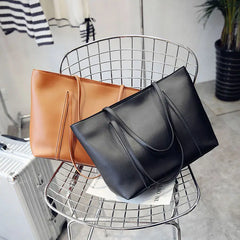 Solid Minimalist Tote Bag for Women E287