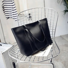 Solid Minimalist Tote Bag for Women E287