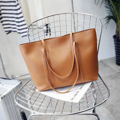 Solid Minimalist Tote Bag for Women E287