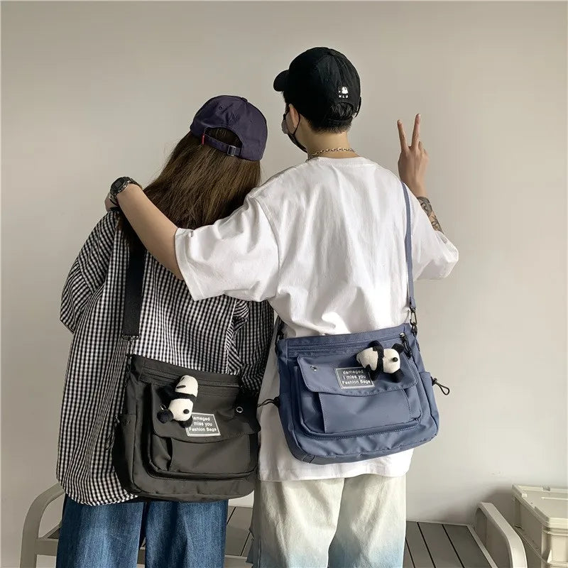 Japanese Crossbody Bag for College Students Large Capacity Shoulder Bag