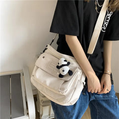 Japanese Crossbody Bag for College Students Large Capacity Shoulder Bag