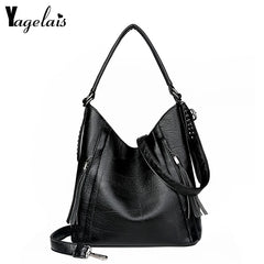 Vintage Leather Dumplings Shoulder Bag Large Capacity Crossbody Bags