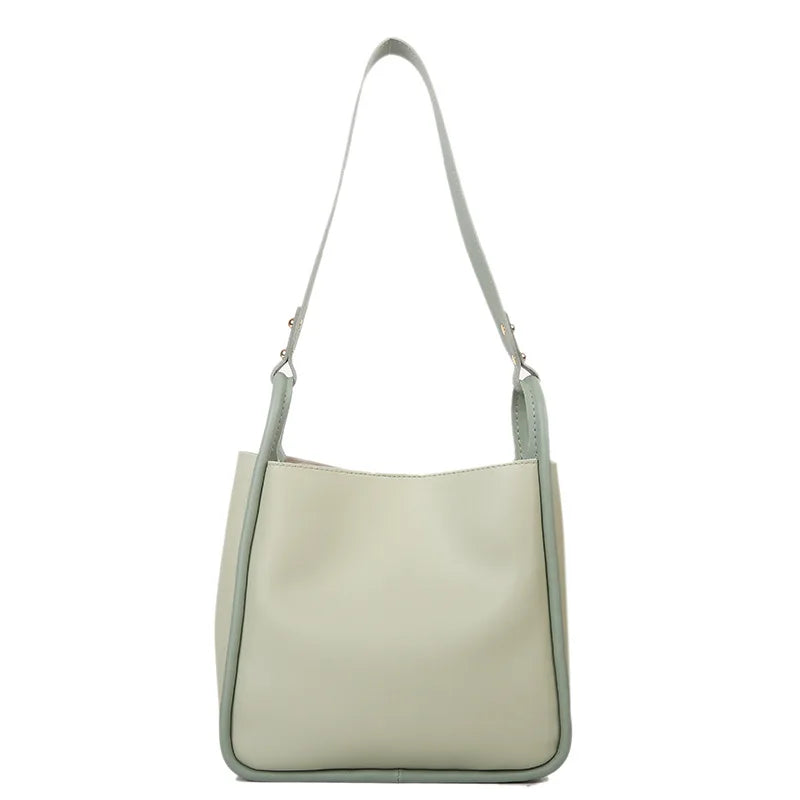 Women's Spring Shoulder Cross Body Bucket Bag Portable Large Capacity