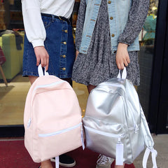 Lady PU Backpack Girl Travel Bag School Campus Bag