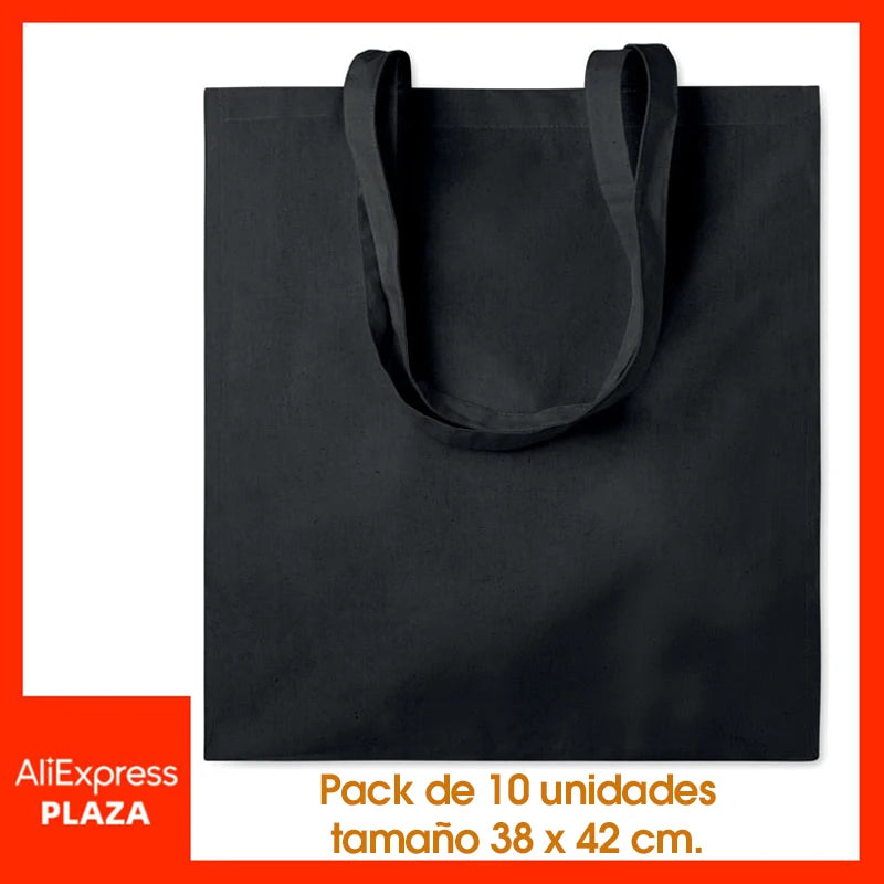 Cotton Bag 140 grs 10 pcs Eco Shopping Crafts