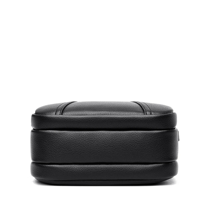 Women's Rivet Mobile Phone Shoulder Bag Soft Leather Zipper Square Bag
