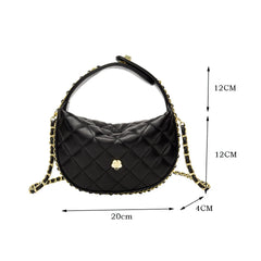 Soft Leather Chain Crossbody Bag Women's Handbags Purse