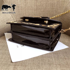 Leopard Print Small Square Bag Chain One-Shoulder Messenger Bag