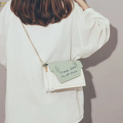 Small Fresh Messenger Bag Spring All-Match Texture Ins Women's Bag