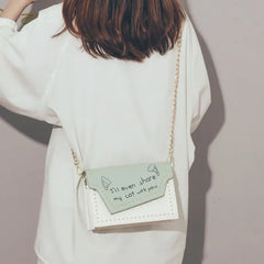 Small Fresh Messenger Bag Spring All-Match Texture Ins Women's Bag